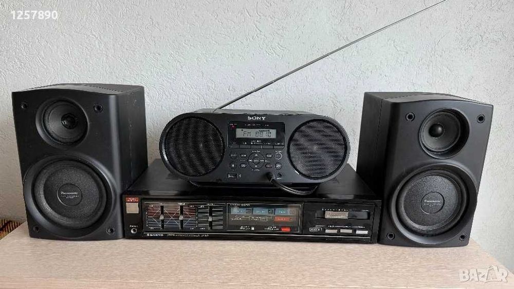 Тонколони Panasonic усилвател Sanyo