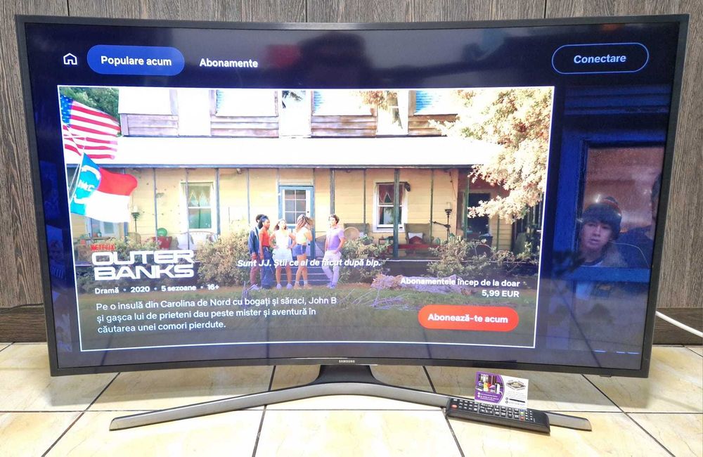 Asii Amanetului - Smart TV Samsung Model UE49MU6279U (4K, Curbat, 123 cm) cu cablu de alimentare si telecomanda