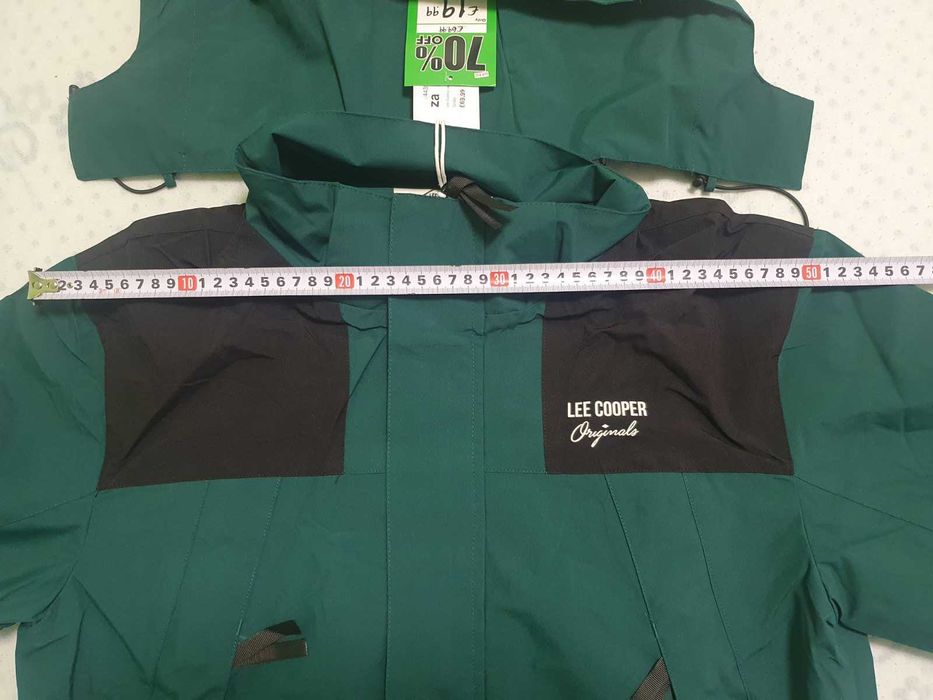 Яке ветроустойчиво есенно-зимно lee cooper маслено зелено размер М
