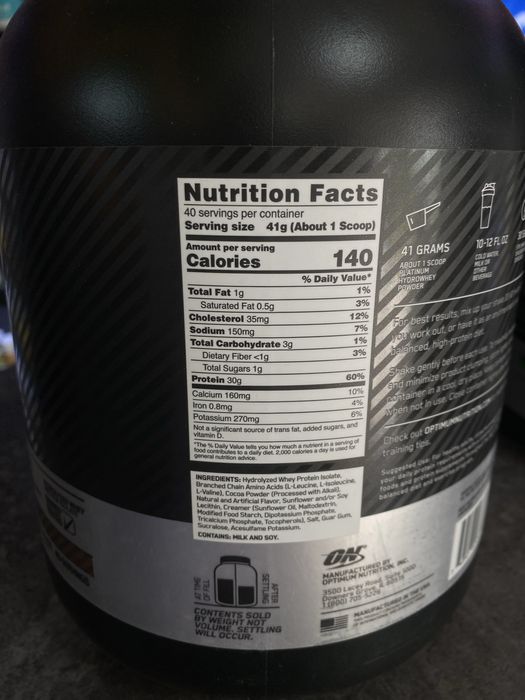 Optimum Nutrition Hydro Whey