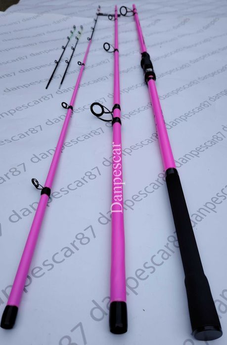 Lanseta PRO FL Black FORCE PINK FEEDER 3,90m CARBON IM10 60-180 grane