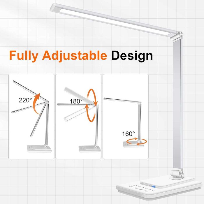 ЛЕД настолна лампа oxylops с различни режими и грижа за очите