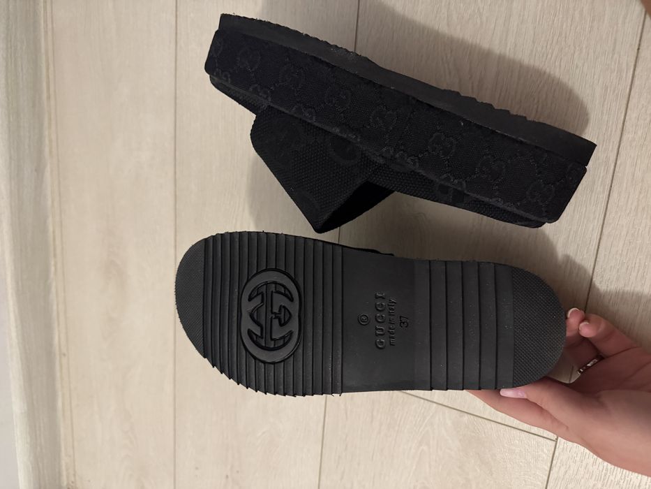 Papuci Gucci noi , fara eticheta