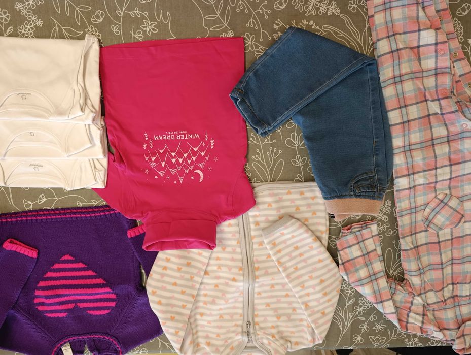 Комплекти пижами боди Zara GAP H&M George Primark Koton adidas 86/92