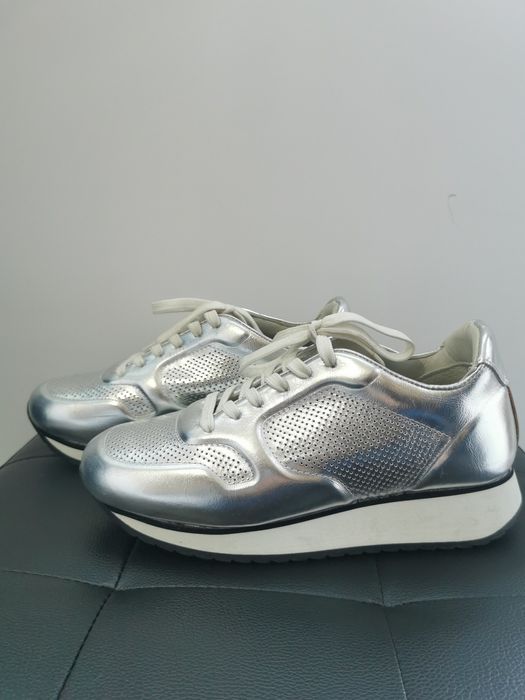 Дамски сребърни маратонки Aquamarine 36