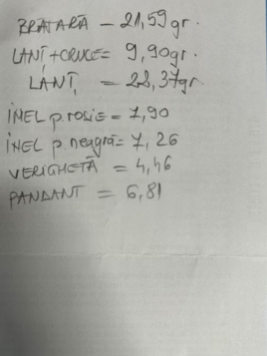 Lanț și inele argint