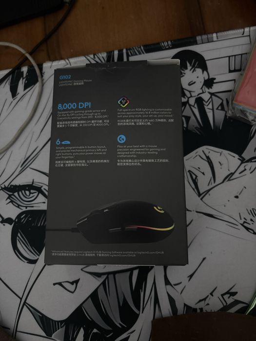 Продам мышку Logitech g102 проводную.