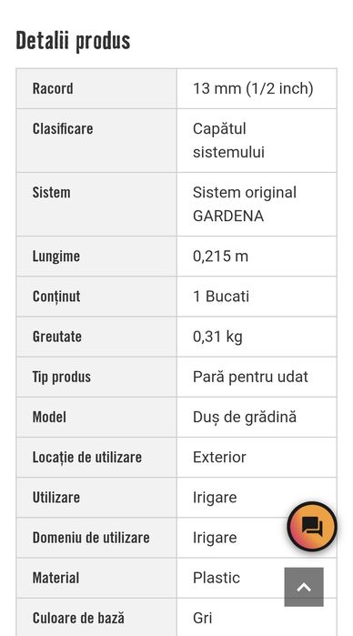 Cap udare Gardena nou