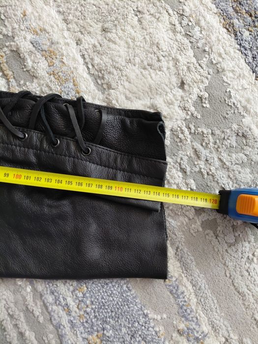 Pantaloni piele naturala y2k motosport