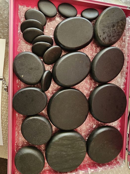 Вулканични камъни, за масаж, с нагревател