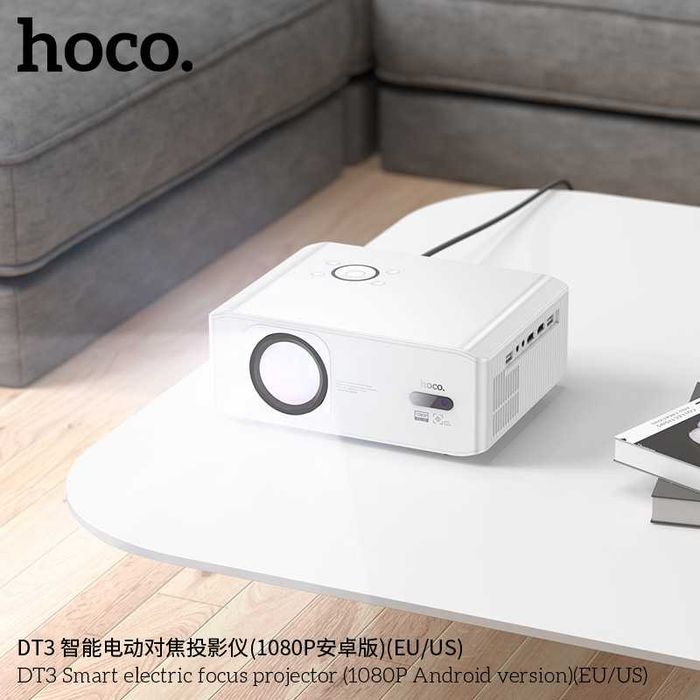 Hoco DT3 Smart проектор с электрофокусом версия Android 1080P Full HD