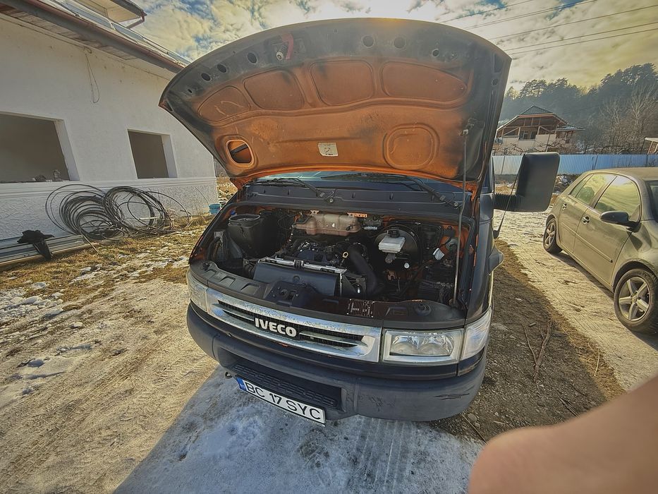 Iveco daily cu bena basculabila si macara