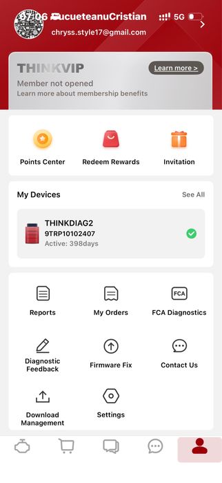 ThinkDiag2 Tester auto Diagnoza Launch