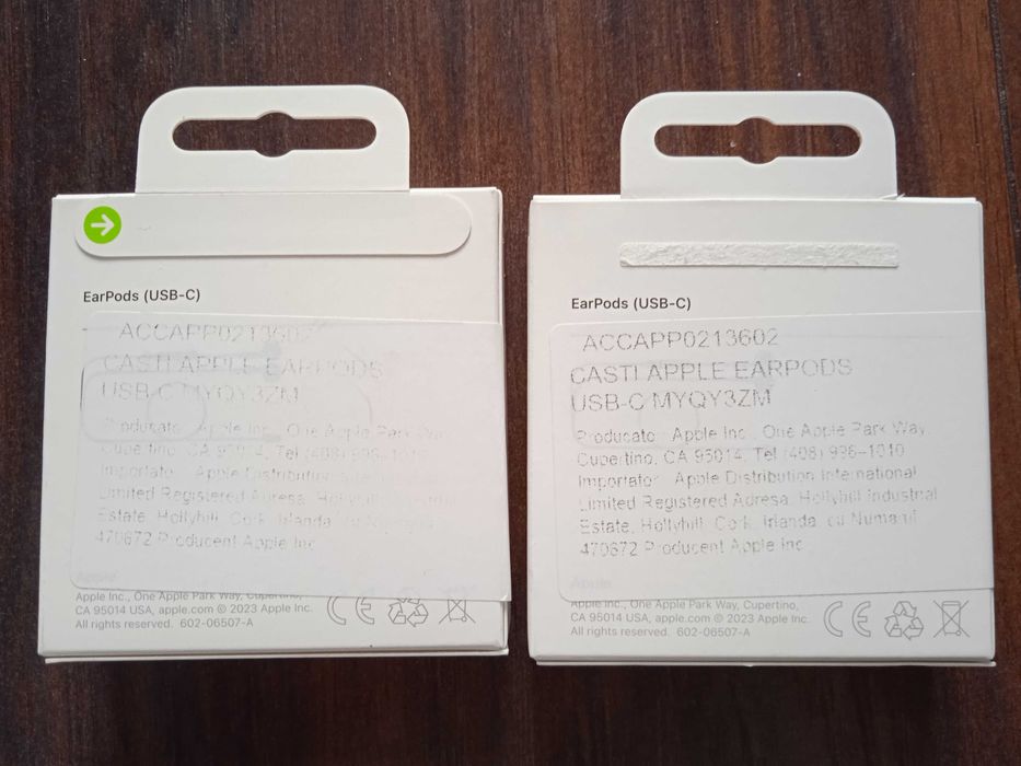 Casti Apple Iphone EarPods USB-C si Lightning Originale (de la Orange)