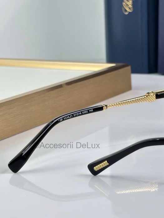Ochelari de Soare Chopard VCHL21 Polarised  Noi Full Box [Verificare Colet] Black/Gold