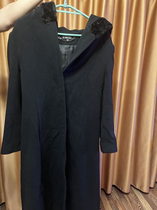 Palton lung marime s lana 70%