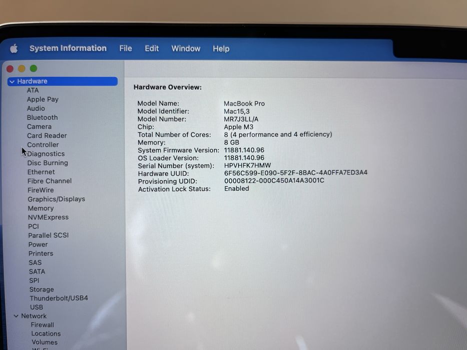 MacBook Pro 14” (11.2023) – Apple M3 | 512 GB