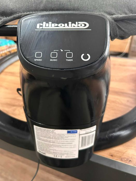 Chipolino Електрически шезлонг с дистанционно и музика ”Йога”, сив