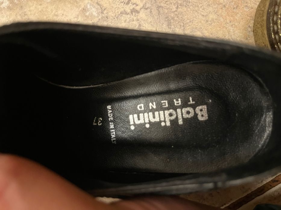 Pantofi Brogue din piele Baldinini Trend, mărimea 37, Made in Italy