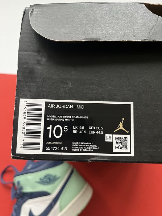 Air JORDAN 1 Mid “Blue Mint”  44.5 / Оригинал