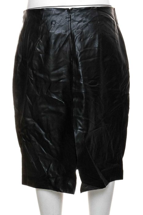 Нова дълга черна кожена пола тип "молив" "MNG Casual", №42, размер L