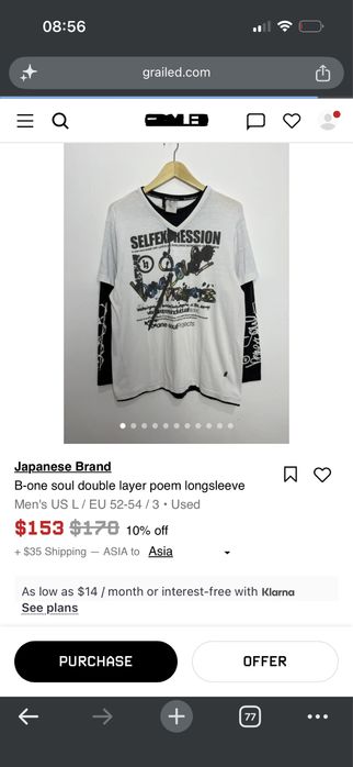Archive 00’s japanese y2k longsleeve