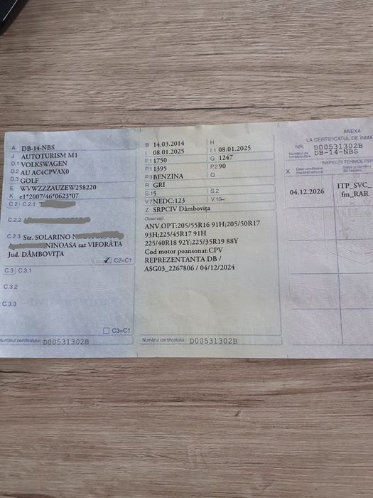 Volkswagen GOLF 7 multifuel