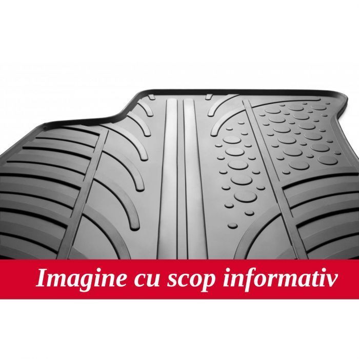 Set covorase auto din cauciuc Renault Fluence 2009-2010, Negru, Gledring, 4 buc.