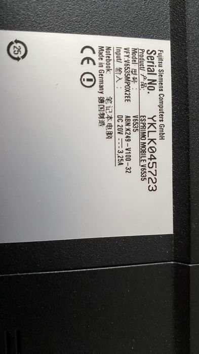Laptop Fujitsu Siemens