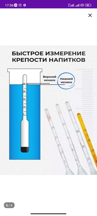 Набор спиртомеров 0/100