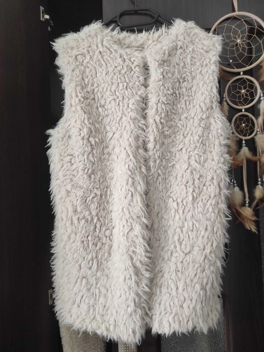 Vestă crem blăniță- mărime universală