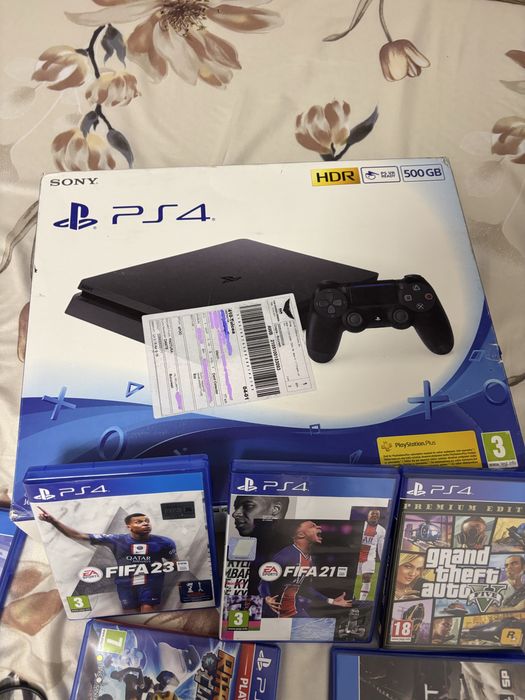 Ps4 500gb cu  opt jocuri