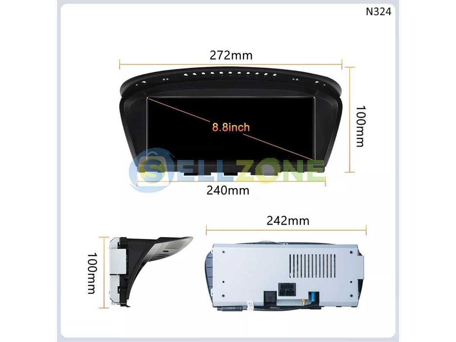 Голям Монитор Навигация BMW E60 E61 E90 E91 E92 E93 БМВ