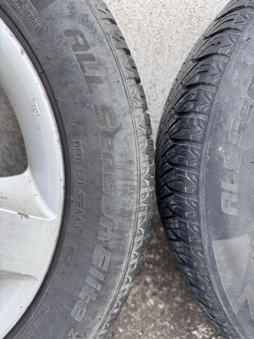 Set jante aliaj roti complete R16 cu anvelope all season 205 55 R16 Kia Ceed Hyundai i30 5X114,3