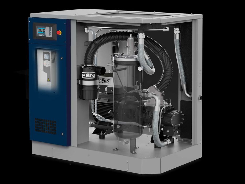 Compresor de aer profesional - Power System NOBEL-E 5.5 KW -75 KW, 8-13 BAR cu surub