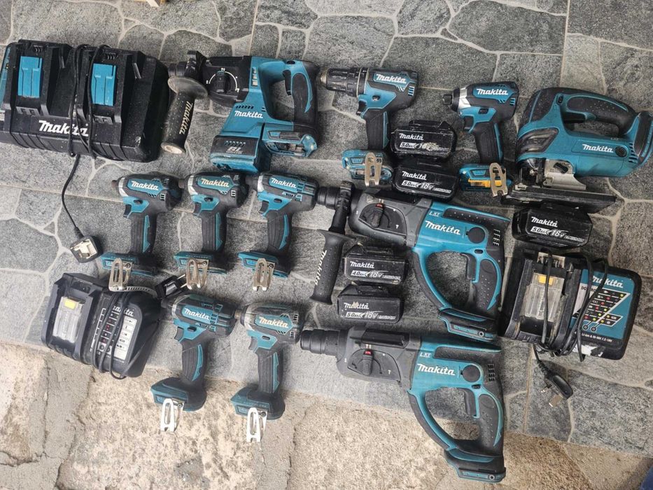 Makita, импакт, перфоратор, циркуляр , инструменти машини