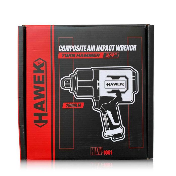 Пневматичен ударен мини гайковерт с къс шпиндел 3/4" 2000 nm Hawek