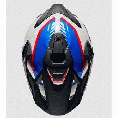 Адвенчър каска NEXX  Y.TRAVL QUEST White Blue Red