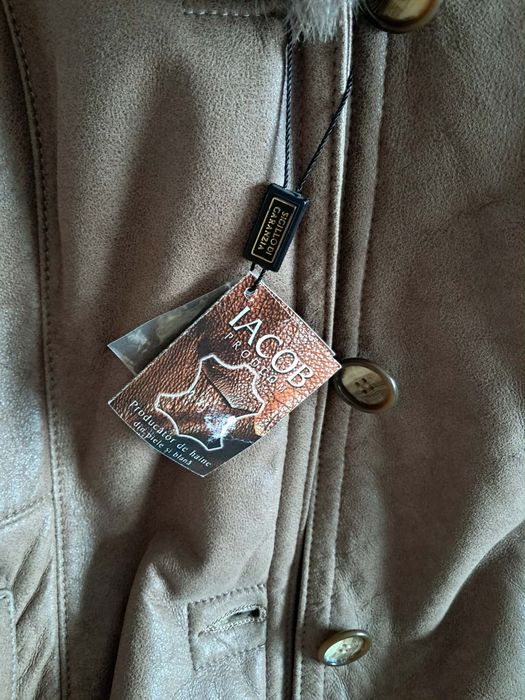 Cojoc dama, piele si blana