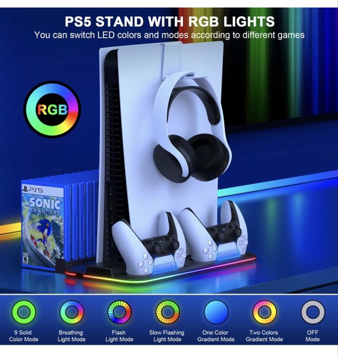 Ps5 stand and cooller (безплатна доставка)
