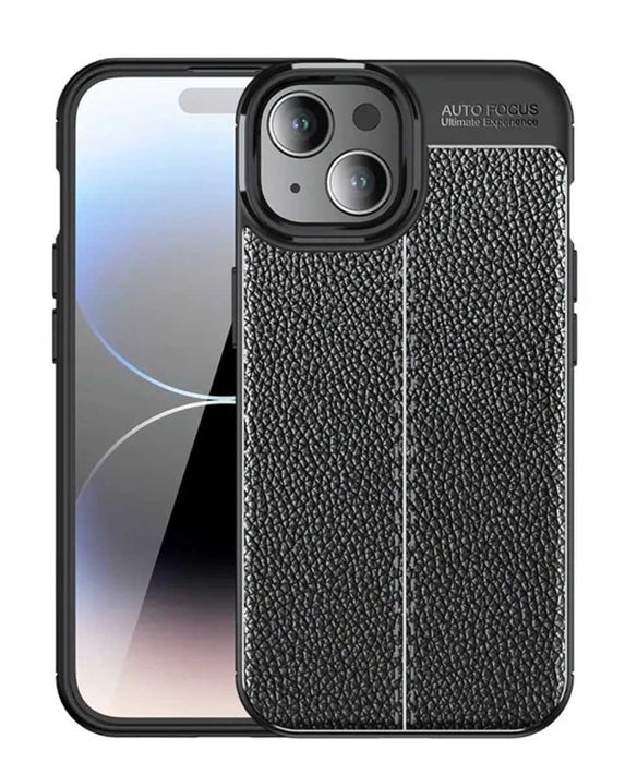 Husa Premium Antisoc model PIELE pentru iPhone 14 , 14 Pro Max