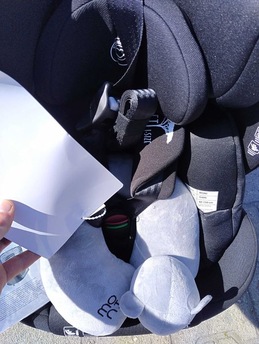 MONI Стол за кола SERENGETI 40-150 см черен