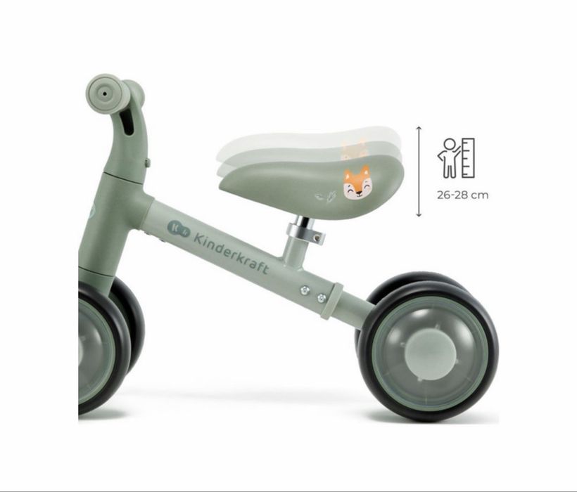 Колело за баланс KinderKraft - Cutie Flash, зелено