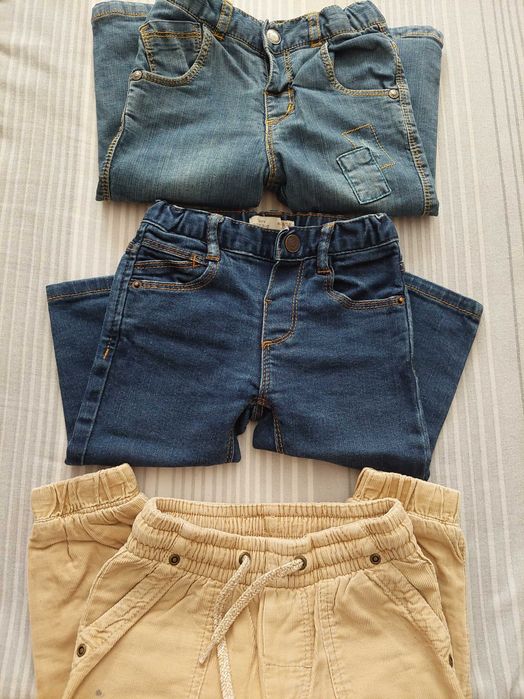 Дънки за момче-Zara и Boboli,9-12м.(80см),без забележки