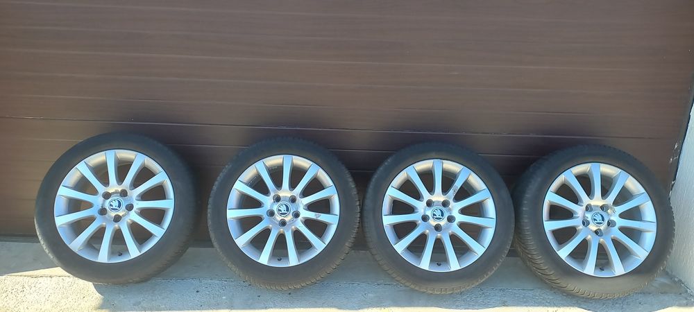 Jante aliaj originale Skoda Yeti R17 5x112 7J Octavia Superb VW Audi
