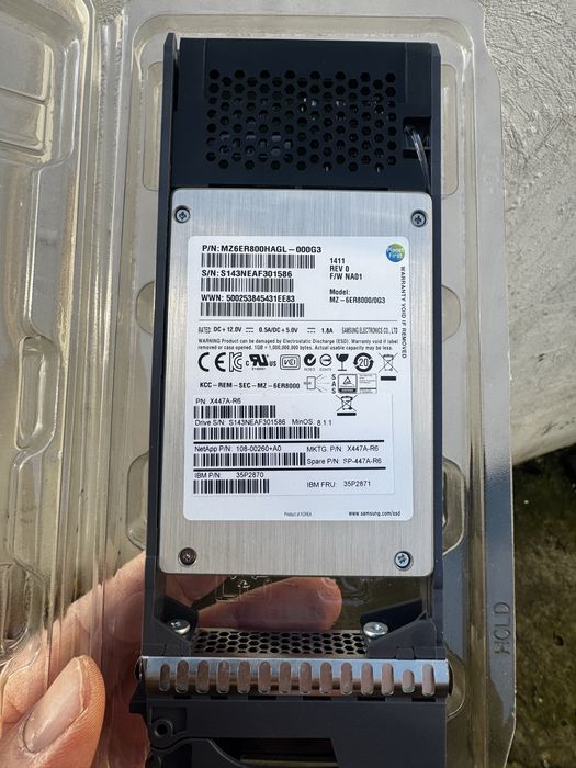 MZ-6ER8000/0G3 Samsung SM1625 Enterprise Series 800GB eMLC SAS 6Gbps