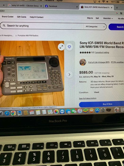 Vand radio Sony ICF 55sw