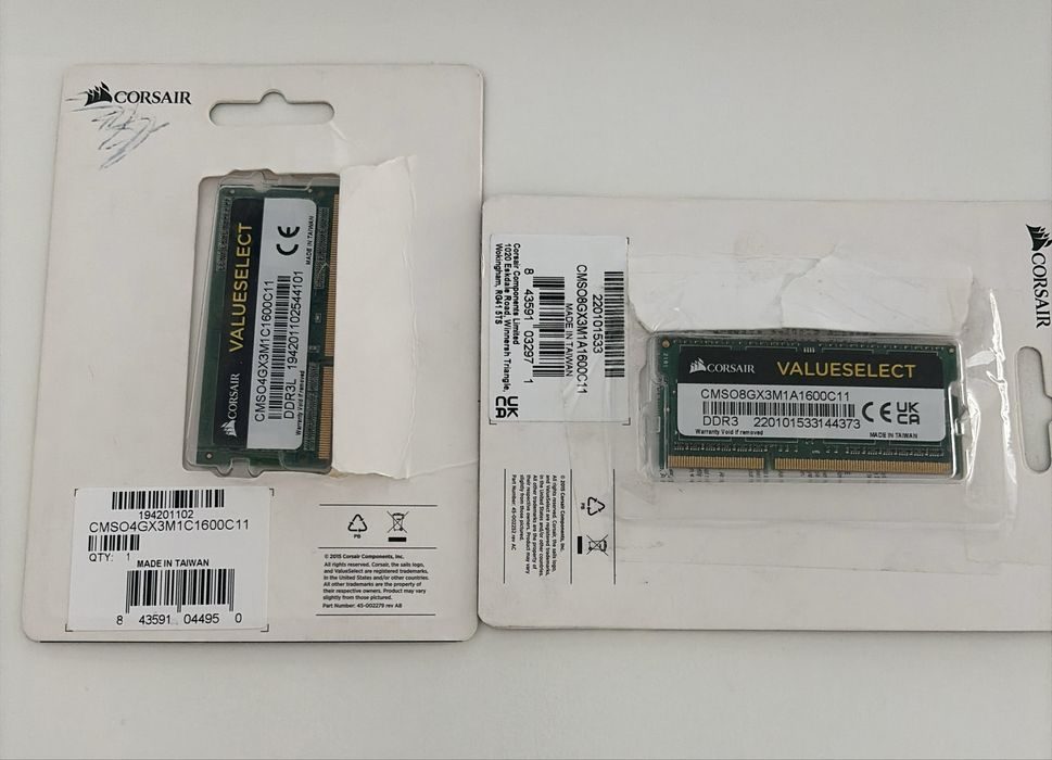 Memorie RAM Corsaire DDR3 4GB & 8GB