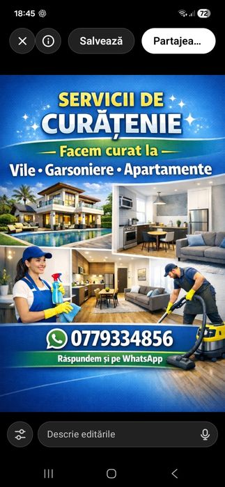 Prestam curatenie la domiciliu