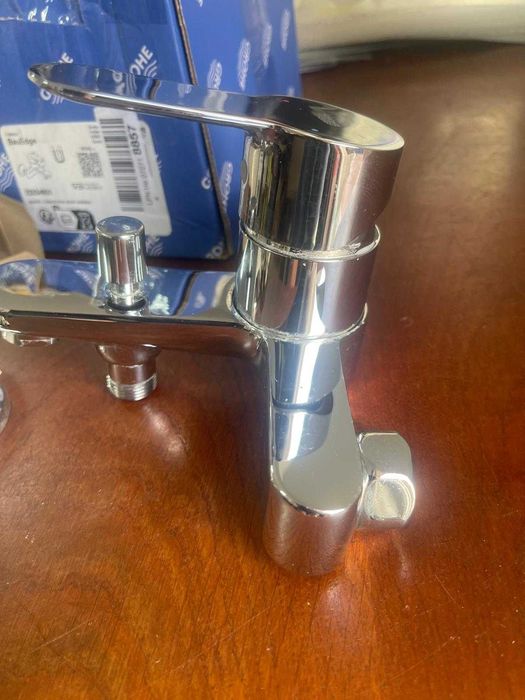 Grohe BauEdge - Baterie cadă, monocomandă, crom 23334000